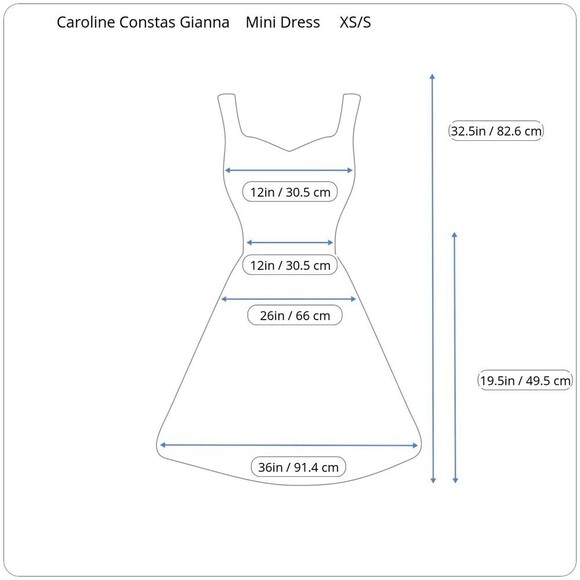 CAROLINE CONSTAS Gianna Navy Gingham Size S Fit & Flare Smocked Party Mini Dress - Picture 5 of 10